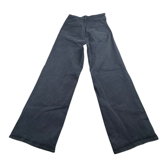 Universal Thread Women's Black Wide Leg Jeans Size 6 High Rise - Picture 2 of 11